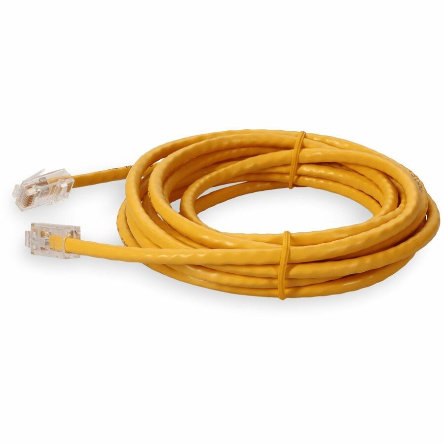 AddOn 2ft RJ-45 (Male) to RJ-45 (Male) Yellow Cat6 UTP PVC Copper Patch Cable