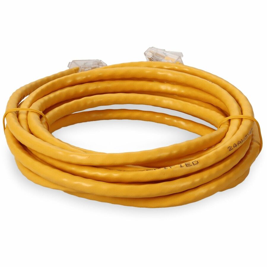 AddOn 2ft RJ-45 (Male) to RJ-45 (Male) Yellow Cat6 UTP PVC Copper Patch Cable