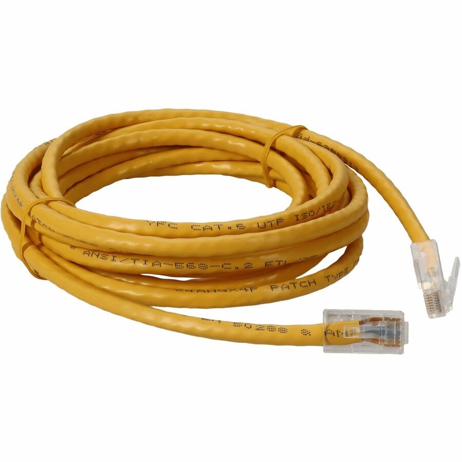 AddOn 2ft RJ-45 (Male) to RJ-45 (Male) Yellow Cat6 UTP PVC Copper Patch Cable