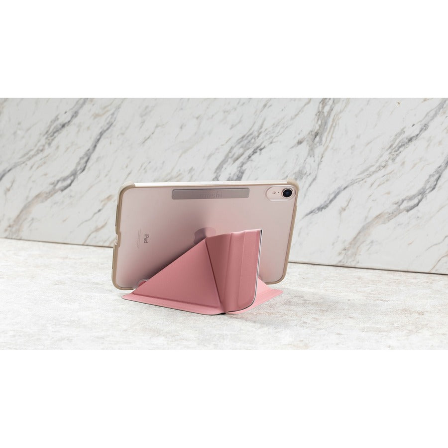 Moshi VersaCover Carrying Case Apple iPad mini (6th Generation) Tablet - Sakura Pink