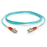 C2G 10m LC-LC 10Gb 50/125 Duplex Multimode OM3 Fiber Cable - Aqua - 33ft