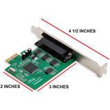 SYBA Multimedia 4 Port DB9 Serial PCI-e x1 Card