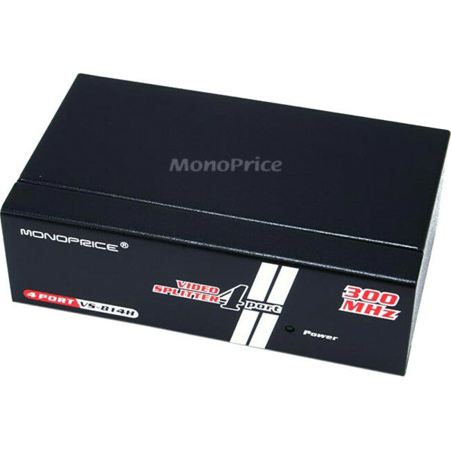 Monoprice 4-Way SVGA VGA Splitter Amplifier Multiplier 300MHz