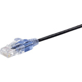 Monoprice 5-Pack, SlimRun Cat6A Ethernet Network Patch Cable, 10ft Black