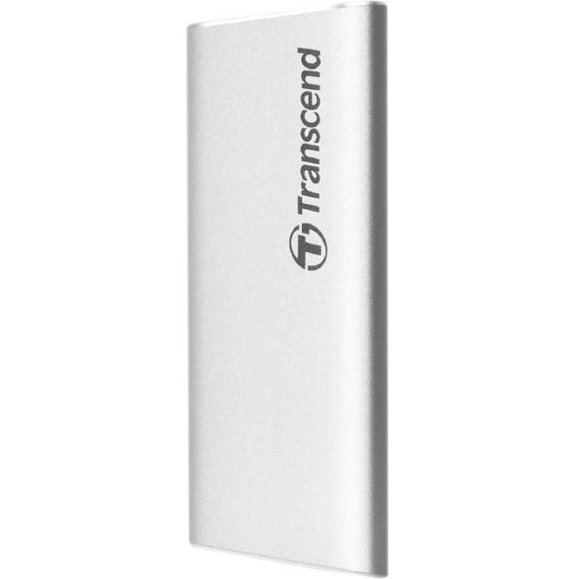 Transcend ESD260C 1 TB Portable Solid State Drive - External - Silver