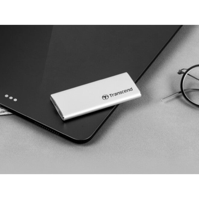 Transcend ESD260C 1 TB Portable Solid State Drive - External - Silver