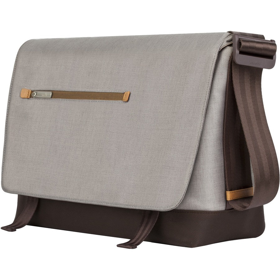 Moshi Aerio Laptop Messenger Bag - Titanium Gray for 15" Laptops, Padded Compartments, Shoulder Strap with ViscoStrap&trade;