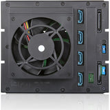 iStarUSA BPN-DE340HD Drive Enclosure for 5.25" - Serial ATA/600 Host Interface Internal - Black, Blue