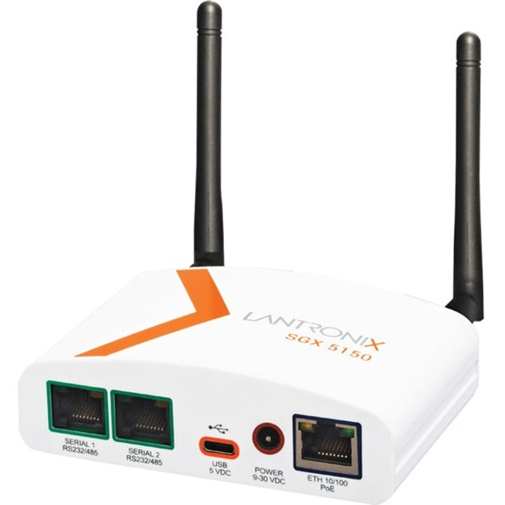 Lantronix SGX 5150 Wireless IoT Gateway, Dual Band 5G 802.11ac and 80211 b/g/n, USB Host and Device Modes, a single 10/100 Ethernet port, Japan Model