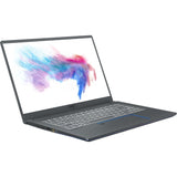 MSI Prestige 15 A10SC-439 15.6" Notebook - 4K UHD - 3840 x 2160 - Intel Core i7 10th Gen i7-10710U 1.10 GHz - 32 GB Total RAM - 1 TB SSD - Gray with Blue Diamond Cut