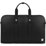 Moshi Treya Briefcase - Jet Black, Two-in-one Messenger, Briefcase for Laptops up to 13" , Vegan Leather, Removable Clutch, RFID Pocket