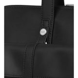 Moshi Treya Briefcase - Jet Black, Two-in-one Messenger, Briefcase for Laptops up to 13" , Vegan Leather, Removable Clutch, RFID Pocket