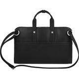 Moshi Treya Briefcase - Jet Black, Two-in-one Messenger, Briefcase for Laptops up to 13" , Vegan Leather, Removable Clutch, RFID Pocket