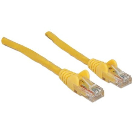 Intellinet Network Patch Cable, Cat6, 3m, Yellow, CCA, U/UTP, PVC, RJ45, Gold Plated Contacts, Snagless, Booted, Lifetime Warranty, Polybag