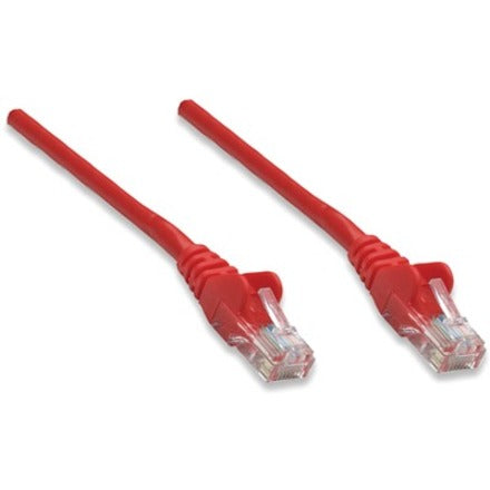 Intellinet Network Patch Cable, Cat6, 1.5m, Red, CCA, U/UTP, PVC, RJ45, Gold Plated Contacts, Snagless, Booted, Lifetime Warranty, Polybag