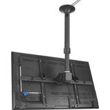 Atdec ceiling mount for large display, long pole - Loads up to 143lb - Black - Universal VESA up to 800x500