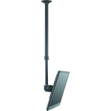 Atdec ceiling mount for large display, long pole - Loads up to 143lb - Black - Universal VESA up to 800x500