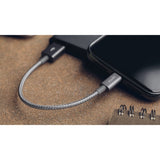 Moshi Integra USB-A to Lightning Charge/Sync Cable 0.8 ft (0.25 m) Titanium Gray