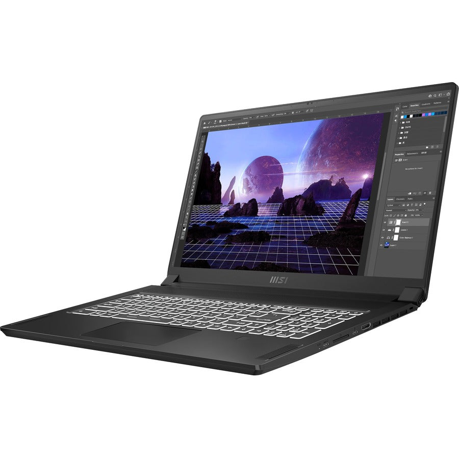 MSI Creator 17 B11UG-239 17.3" Rugged Notebook - 4K UHD - 3840 x 2160 - Intel Core i7 11th Gen i7-11800H Octa-core (8 Core) 2.40 GHz - 16 GB Total RAM - 1 TB SSD - Core Black