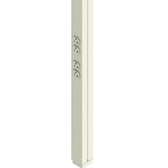 Wiremold 25DTP Series 10' Tele-Power Pole, Ivory