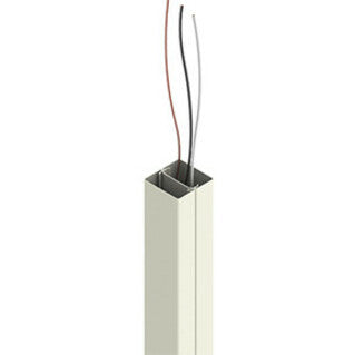 Wiremold 25DTP Series 10' Tele-Power Pole, Ivory