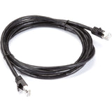 Black Box CAT6A 500-MHz STR Patch Cable Slim Molded Snagless Boot - F/UTP, CM PVC, BK, 5FT
