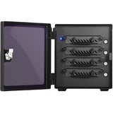 RAIDage JAGE4BT4HD-TG Drive Enclosure 12Gb/s SAS, SATA/600 - Mini-SAS HD Host Interface Tower - Black