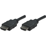 Manhattan HDMI Male to Male High Speed Shielded Cable, 16.5', Black