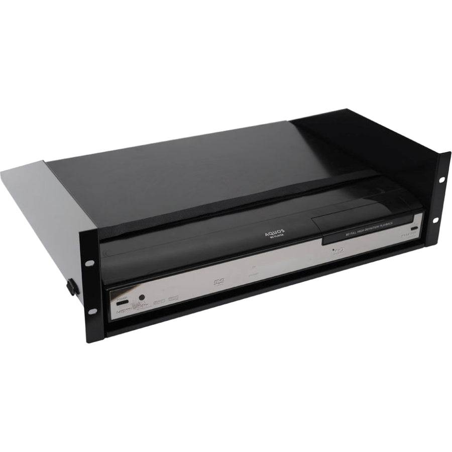 Sanus Component Series AV Rack Shelf - 3RU Vented Rack Shelf - Black