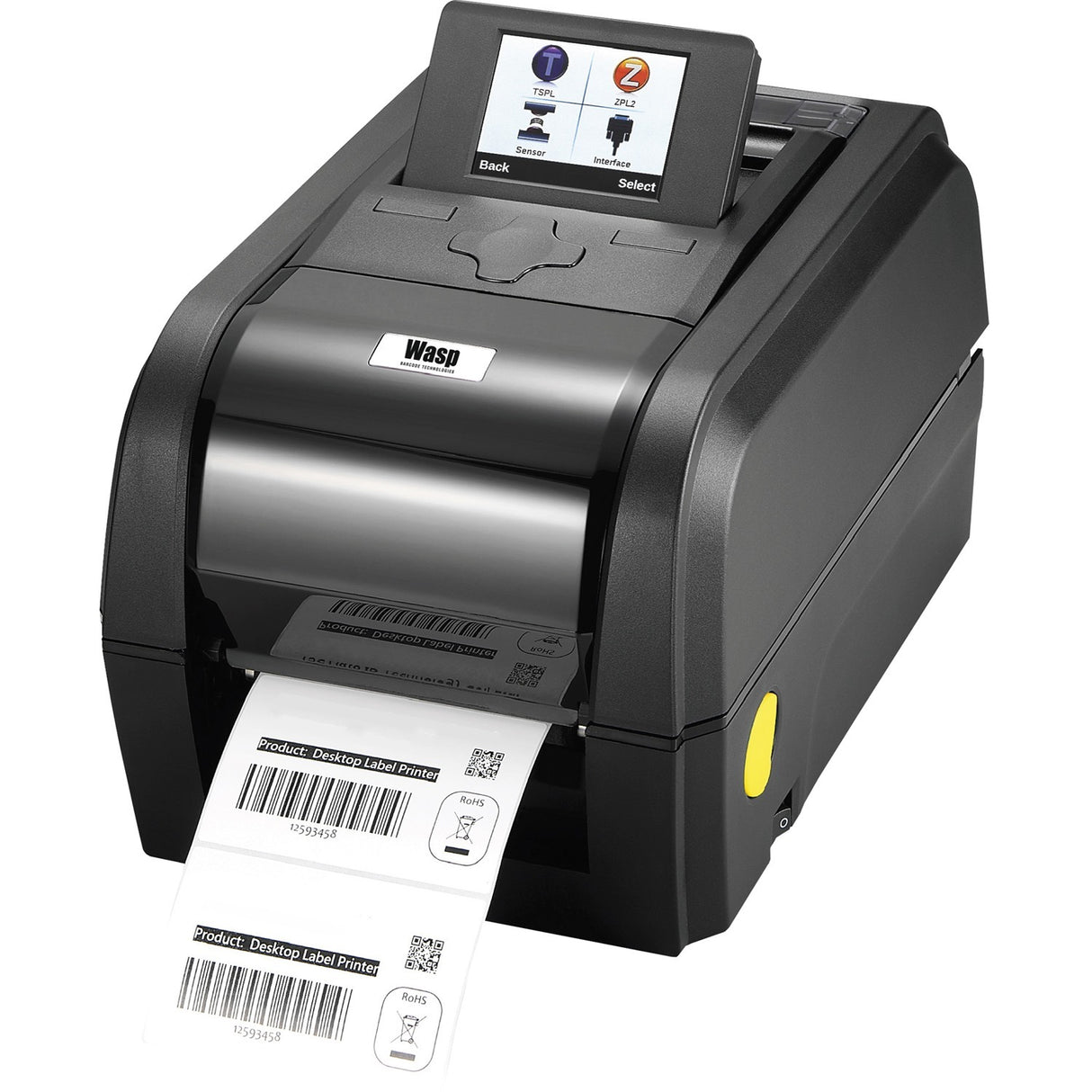 Wasp WPL308 Desktop Direct Thermal/Thermal Transfer Printer - Monochrome - Label Print - USB - Serial