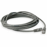 AddOn 50ft RJ-45 (Male) to RJ-45 (Male) Straight Gray Cat5e UTP PVC Copper Patch Cable