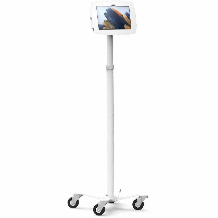 Compulocks Galaxy Tab A8 10.5" Space Enclosure Medical Rolling Cart Plus Hub