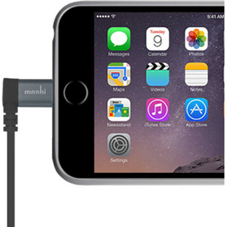 Moshi USB Cable with Lightning 90-Degree- Black