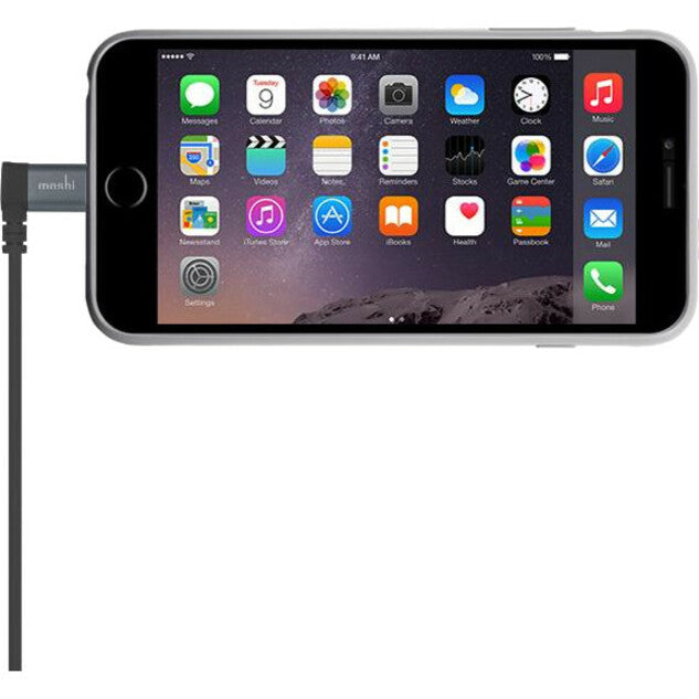 Moshi USB Cable with Lightning 90-Degree- Black