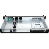 iStarUSA 1U Compact Rackmount Mini-ITX Chassis with Wood Front Bezel