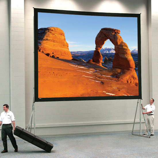 Da-Lite Heavy-Duty Fast-Fold Deluxe Screen System - Portable Folding Frame Projection Screen - 220in Screen