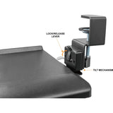 Kantek Clamp Mount for Keyboard - Black