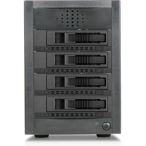 RAIDage JAGE5BT4HDBK-M1 Drive Enclosure 12Gb/s SAS, SATA/600 - Mini-SAS HD Host Interface Tower - Black