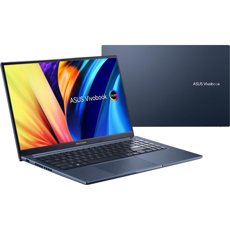 Asus Vivobook 15X OLED M1503 M1503QA-ES52 15.6" Notebook - Full HD - 1920 x 1080 - AMD Ryzen 5 5600H Hexa-core (6 Core) - 8 GB Total RAM - 8 GB On-board Memory - 512 GB SSD - Quiet Blue