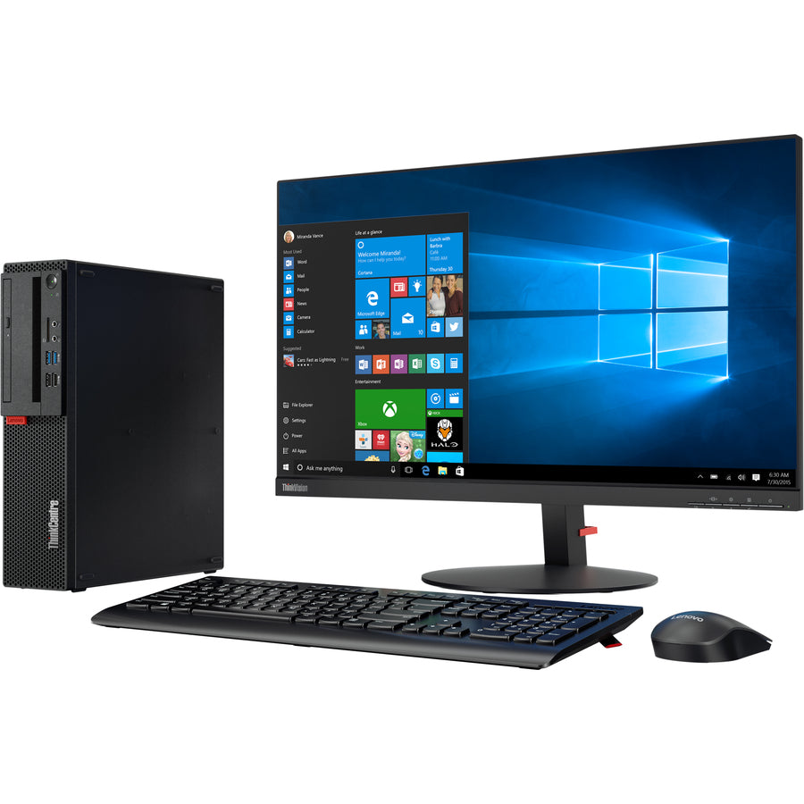 Lenovo ThinkCentre M725s 10VT0012US Desktop Computer - AMD Athlon 200G 3 GHz - 4 GB RAM DDR4 SDRAM - 128 GB SSD - Small Form Factor