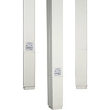 Wiremold 25DTC Series 10' Blank Express Pole, Ivory