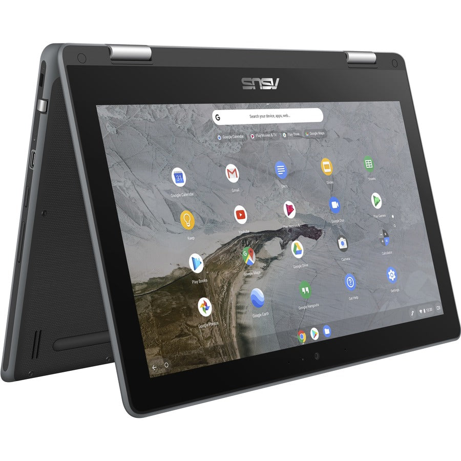 Asus Chromebook Flip C214 C214MA-YZ02T 11.6" Touchscreen Rugged Convertible Chromebook - HD - 1366 x 768 - Intel Celeron N4020 Dual-core (2 Core) 1.10 GHz - 4 GB Total RAM - 32 GB Flash Memory - Dark Gray, Black