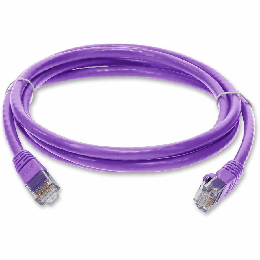 AddOn 10ft RJ-45 (Male) to RJ-45 (Male) Straight Violet Cat6 UTP Copper PVC TAA Compliant Patch Cable