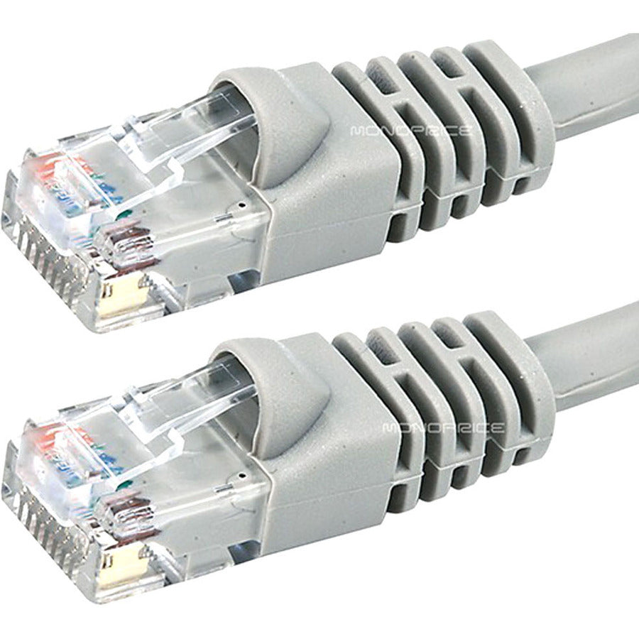 Monoprice Cat6 24AWG UTP Ethernet Network Patch Cable, 100ft Gray