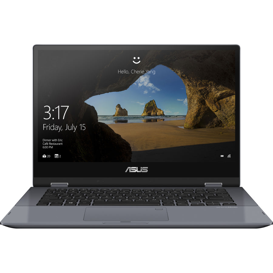 Asus VivoBook Flip 14 TP412 TP412FA-DB72T 14" Touchscreen Convertible Notebook - 1920 x 1080 - Intel Core i7 8th Gen i7-8565U 1.80 GHz - 8 GB Total RAM - 512 GB SSD - Star Gray Metal