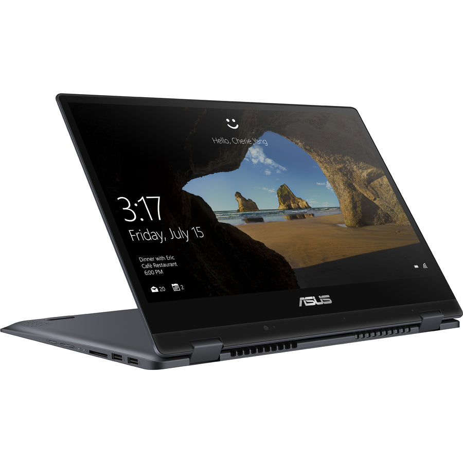 Asus VivoBook Flip 14 TP412 TP412FA-DB72T 14" Touchscreen Convertible Notebook - 1920 x 1080 - Intel Core i7 8th Gen i7-8565U 1.80 GHz - 8 GB Total RAM - 512 GB SSD - Star Gray Metal