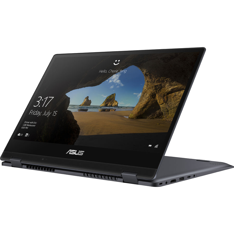 Asus VivoBook Flip 14 TP412 TP412FA-DB72T 14" Touchscreen Convertible Notebook - 1920 x 1080 - Intel Core i7 8th Gen i7-8565U 1.80 GHz - 8 GB Total RAM - 512 GB SSD - Star Gray Metal