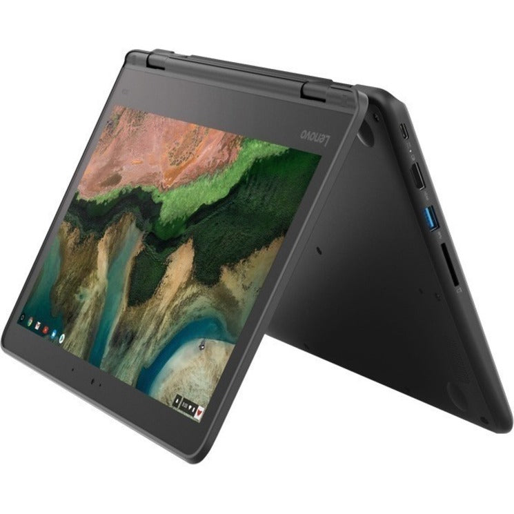 Lenovo 300e Chromebook 2nd Gen 81MB0067US 11.6" Touchscreen Convertible 2 in 1 Chromebook - HD - 1366 x 768 - Intel Celeron N4020 Dual-core (2 Core) 1.10 GHz - 4 GB Total RAM - 32 GB Flash Memory - Black