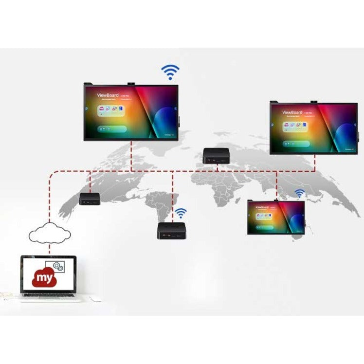 ViewSonic Commercial Display CDE8620-W1 - 4K 24/7 Operation, Integrated Software and WiFi Adapter - 450 cd/m2 - 86"