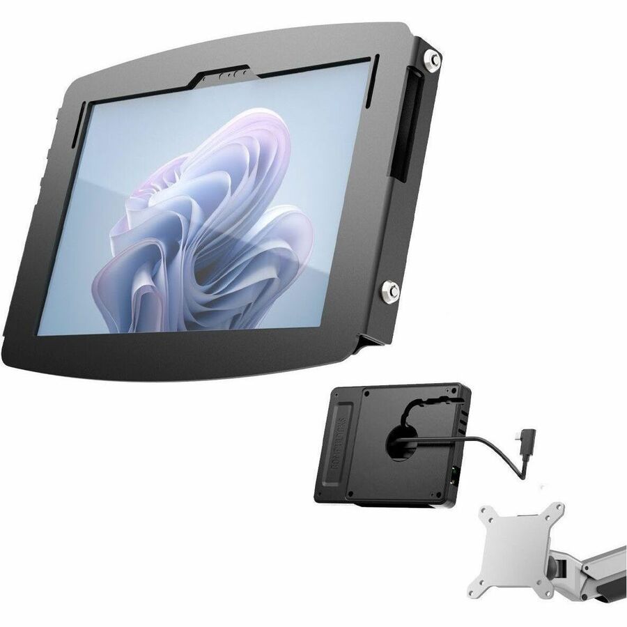 Compulocks Mounting Arm for Tablet, Enclosure - Black, Silver